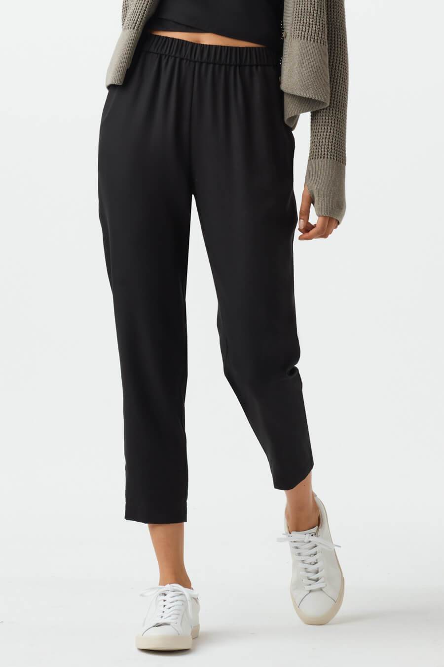 Reiss Erin Cotton Tapered Slim Trousers | REISS USA