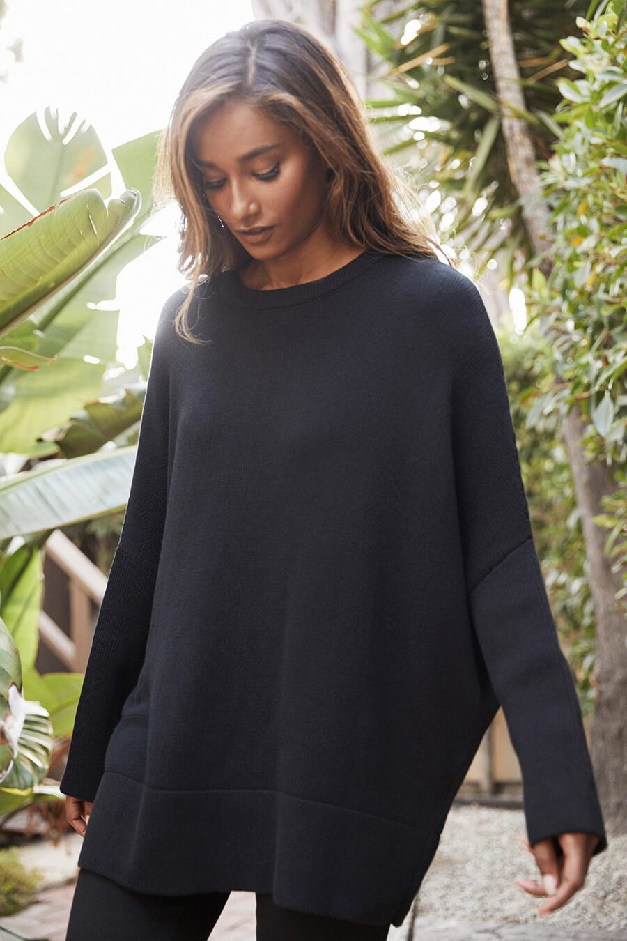 Oversized V-neck cable-knit sweater, Twik, Shop Women's Sweaters and  Cardigans Fall/Winter 2019